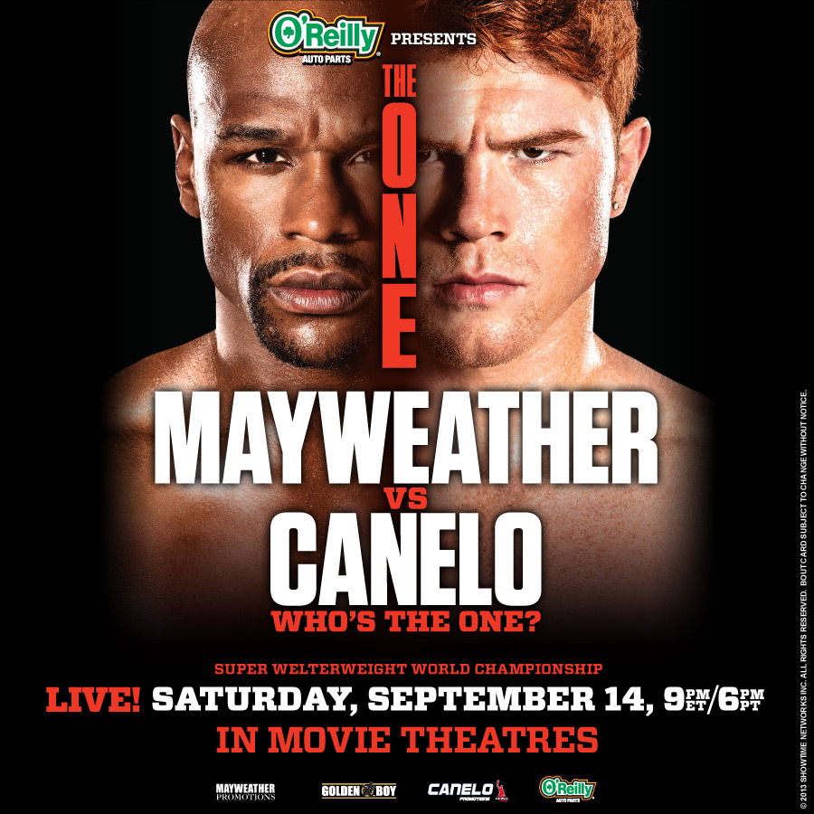 canelo alvarez vs mayweather poster